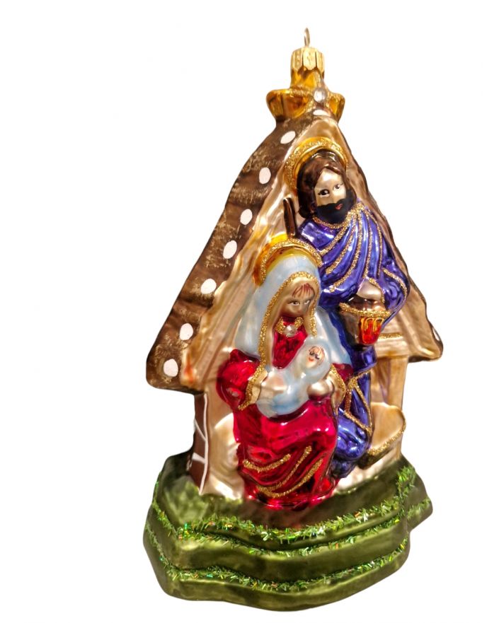 OZDOBA ŚWIĄTECZNA - BOMBKA KORSARZ MATKA BOSKA - SZOPKA BOŻONARODZENIOWA model II