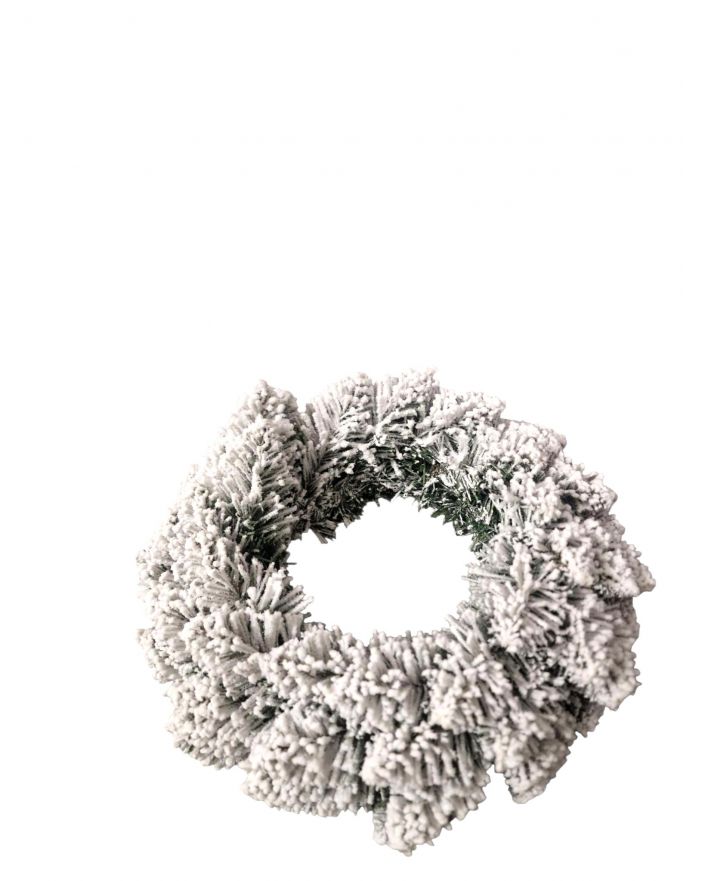 OZDOBA ŚWIĄTECZNA - SZTUCZNY WIANEK model II ośnieżony