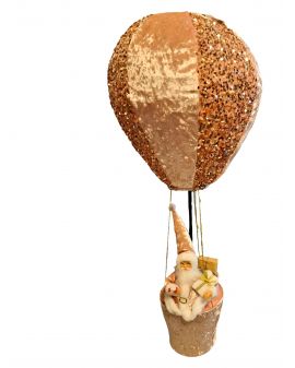 OZDOBA ŚWIĄTECZNA - MIKOŁAJ W BALONIE