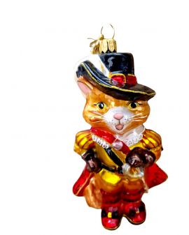 OZDOBA ŚWIĄTECZNA - ZAWIESZKA BOMBKA KOT W BUTACH HURAS FAMILY