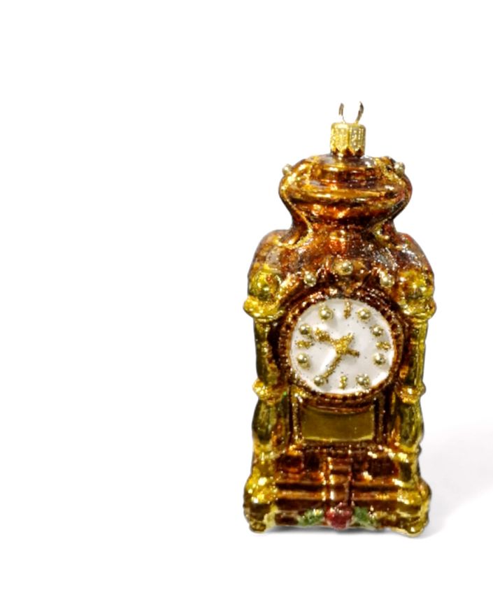 OZDOBA ŚWIĄTECZNA - ZŁOTY ZEGAR model I