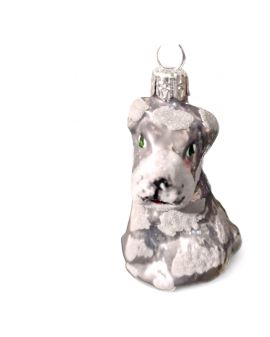 OZDOBA ŚWIĄTECZNA - BOMBKA PIES PIESEK SZNAUCER