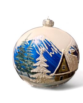 OZDOBA ŚWIĄTECZNA - DUŻA BOMBKA 150 mm PEJZAŻ model IIIe