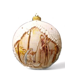 OZDOBA ŚWIĄTECZNA - DUŻA BOMBKA 150 mm SZOPKA DQ model XXXa