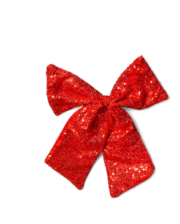 OZDOBA ŚWIĄTECZNA - ŚWIĄTECZNA KOKARDA czerwona model I