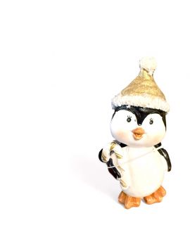 FIGURA ZIMOWA - MAŁY ŚWIĄTECZNY PINGWIN PINGWINEK model Vb