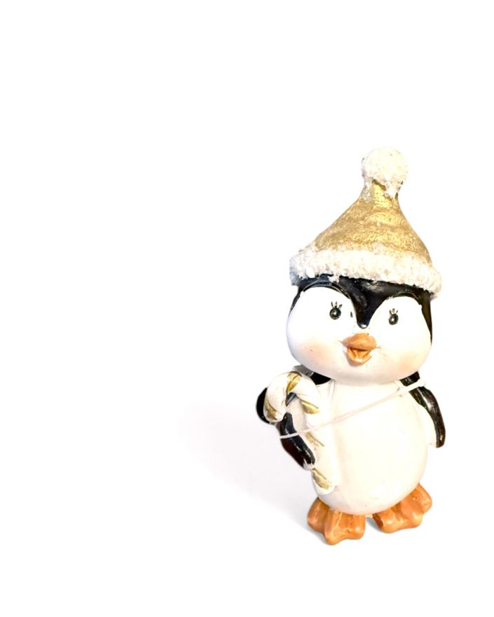 FIGURA ZIMOWA - MAŁY ŚWIĄTECZNY PINGWIN PINGWINEK model Vb