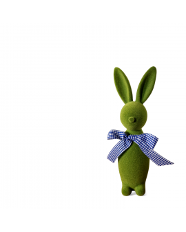 ZAJĄC KRÓLIK FLOKOWANY / WELUR model I - zielony