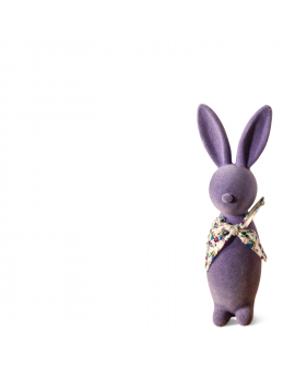 ZAJĄC KRÓLIK FLOKOWANY / WELUR model I - fioletowy