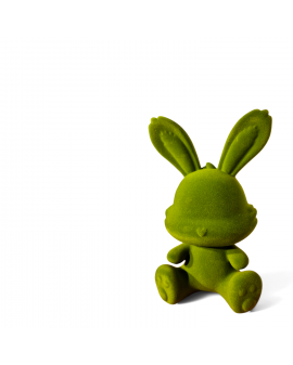 ZAJĄC KRÓLIK FLOKOWANY / WELUR model IA - zielony