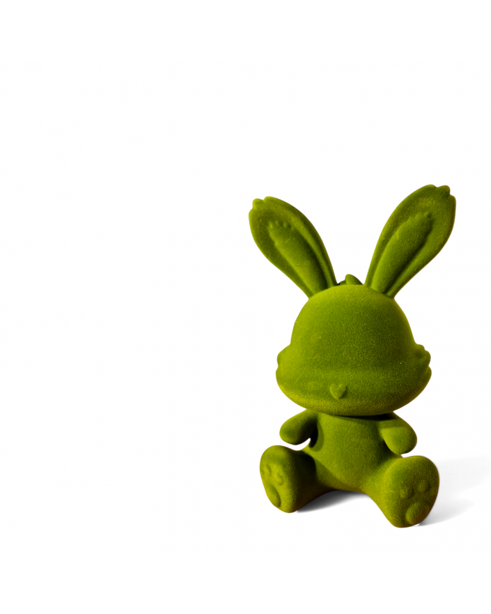 ZAJĄC KRÓLIK FLOKOWANY / WELUR model IA - zielony