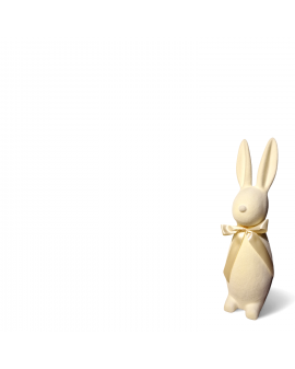 ZAJĄC KRÓLIK FLOKOWANY / WELUR model IIIc - kremowy