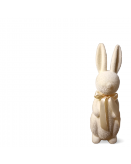 ZAJĄC KRÓLIK FLOKOWANY / WELUR model IIIe - kremowy