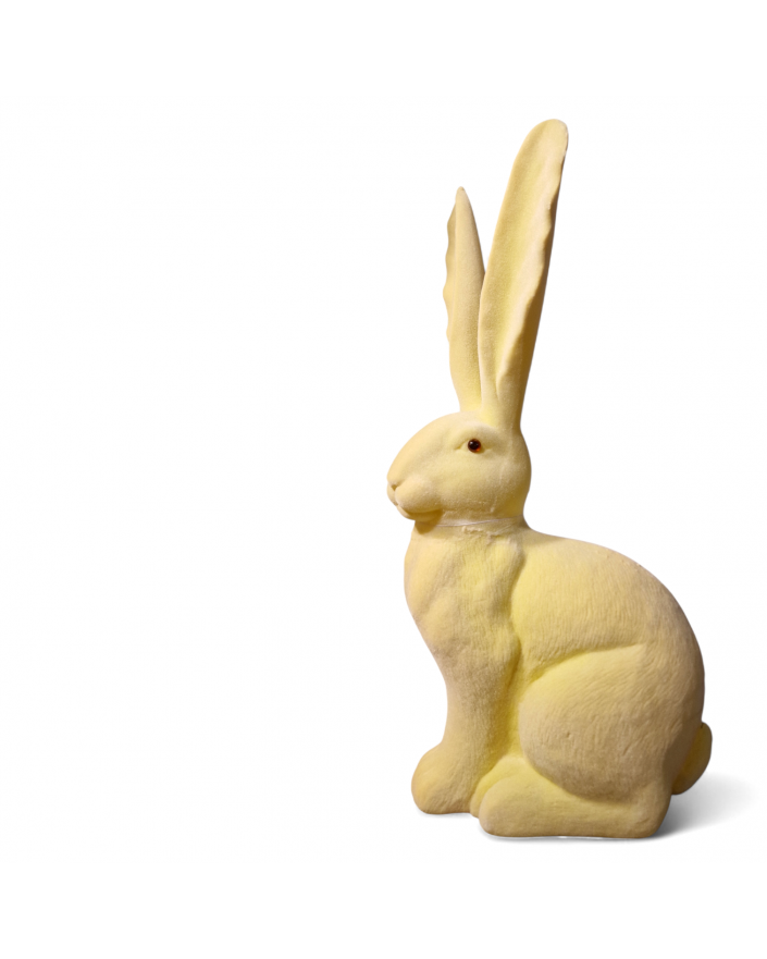 ZAJĄC KRÓLIK FLOKOWANY / WELUR model IV - kremowy