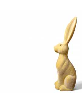 ZAJĄC KRÓLIK FLOKOWANY / WELUR model V - kremowy