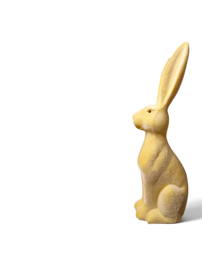 ZAJĄC KRÓLIK FLOKOWANY / WELUR model V - kremowy