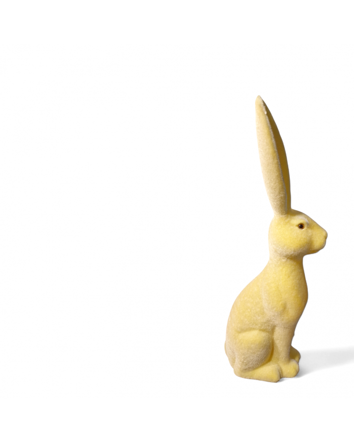 ZAJĄC KRÓLIK FLOKOWANY / WELUR model Va - kremowy