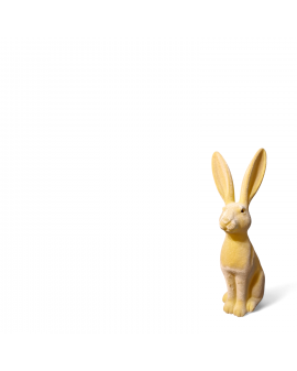 ZAJĄC KRÓLIK FLOKOWANY / WELUR model Vb - kremowy