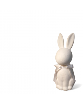 ZAJĄC KRÓLIK FLOKOWANY / WELUR model VIa - biały