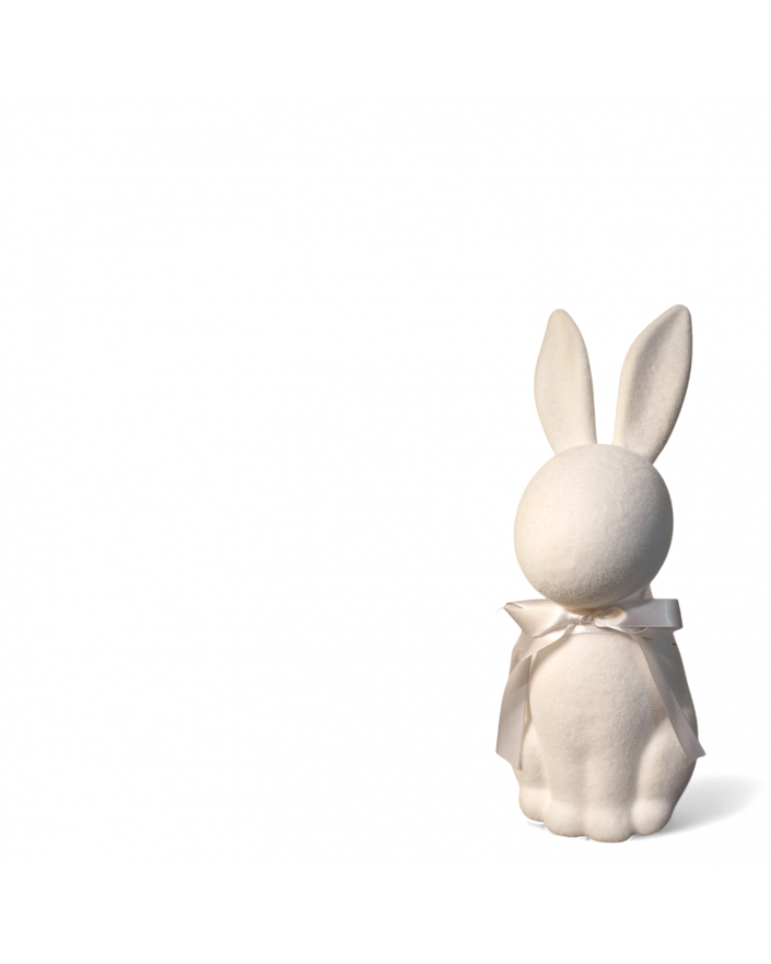 ZAJĄC KRÓLIK FLOKOWANY / WELUR model VIa - biały