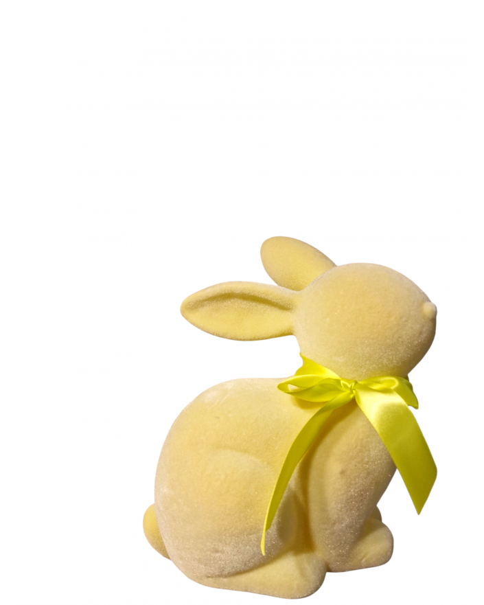 ZAJĄC KRÓLIK FLOKOWANY / WELUR model IX - kremowy