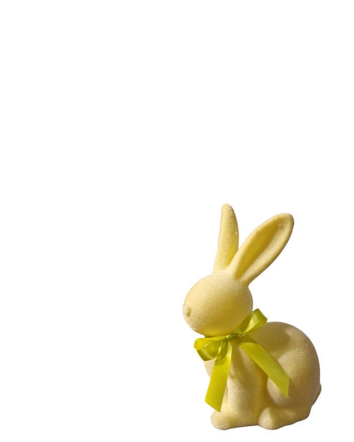 ZAJĄC KRÓLIK FLOKOWANY / WELUR model IXa - kremowy