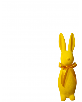 ZAJĄC KRÓLIK FLOKOWANY / WELUR model IIIc - żółty