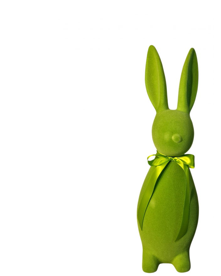 ZAJĄC KRÓLIK FLOKOWANY / WELUR model IIIa - zielony