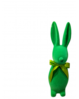 ZAJĄC KRÓLIK FLOKOWANY / WELUR model IIIc - zielony