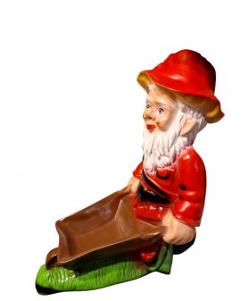 DUŻY KRASNAL Z  TACZKĄ model II