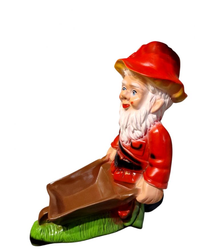 DUŻY KRASNAL Z  TACZKĄ model II