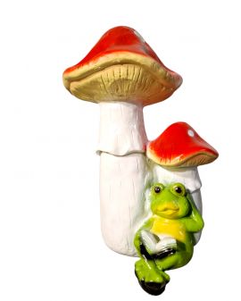 ŻABA Z KSIĄŻKĄ POD GRZYBKIEM model II