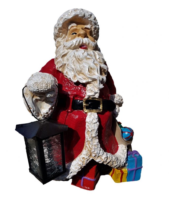 MIKOŁAJ Z PREZENTAMI I LAMPKĄ MODEL II