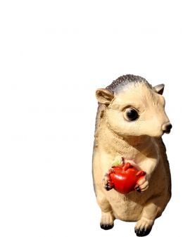 JEŻ JEŻYK SIEDZĄCY Z JABŁKIEM model IIa