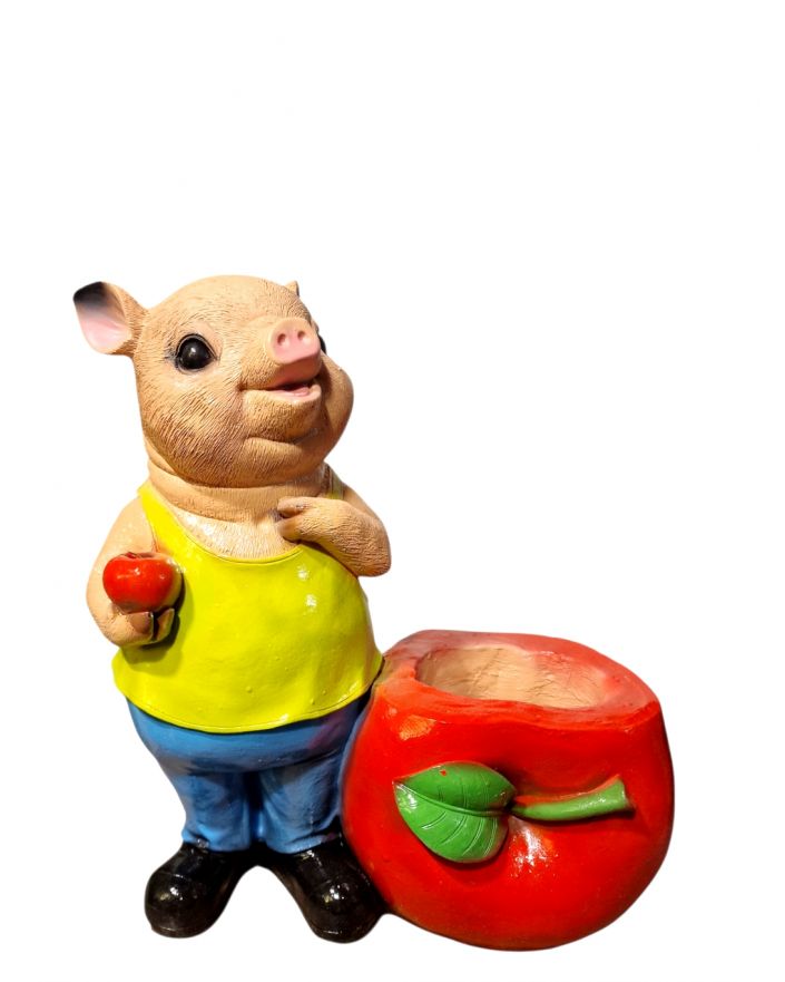 ŚWINIA / ŚWINKA Z DONICZKĄ - JABŁKIEM