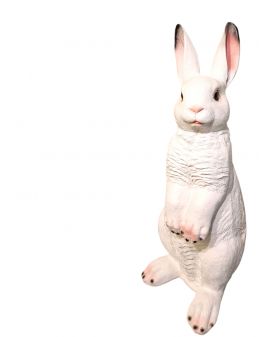 DUŻY STOJĄCY KRÓLIK / ZAJĄC XL model I - biały