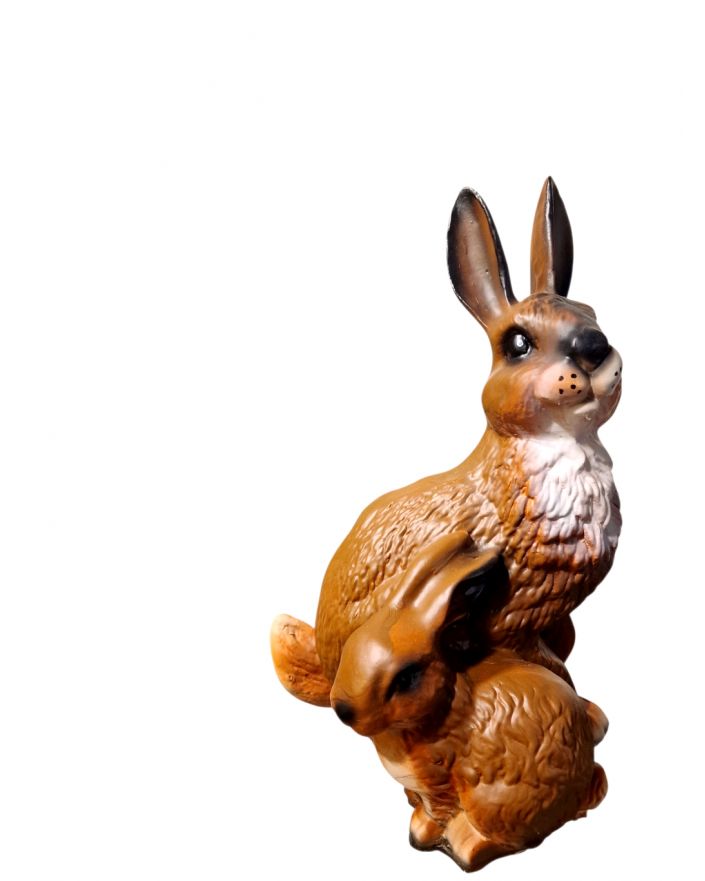 KRÓLIK Z MŁODYM - brąz
