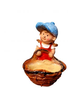 FIGURA OGRODOWA - DZIEWCZYNKA Z KOSZEM model A