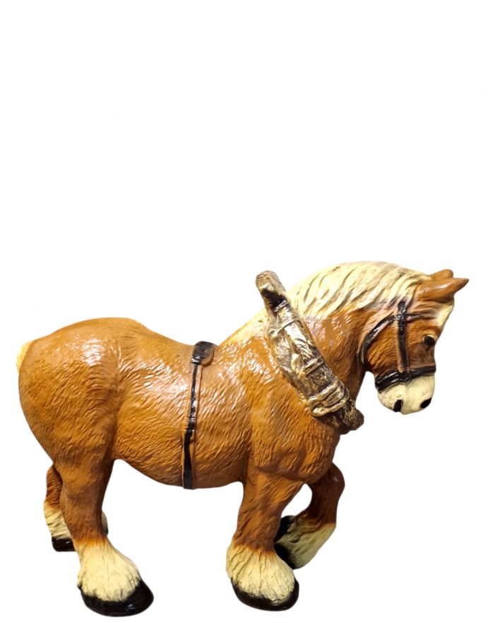 DUŻY KOŃ BRĄZOWY DO WOZU model III