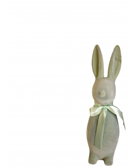 ZAJĄC KRÓLIK FLOKOWANY / WELUR model IIIc - seledynowy