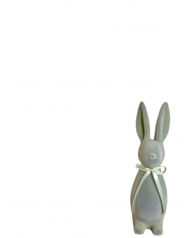 ZAJĄC KRÓLIK FLOKOWANY / WELUR model IIId - seledynowy