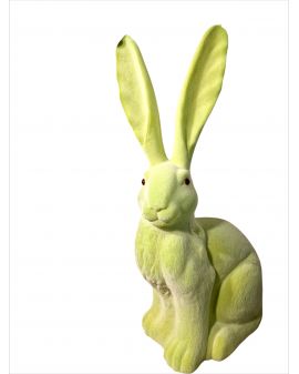 ZAJĄC KRÓLIK FLOKOWANY / WELUR model IV - pistacjowy