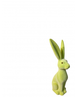ZAJĄC KRÓLIK FLOKOWANY / WELUR model Vb - pistacjowy