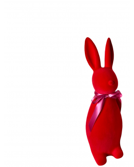 ZAJĄC KRÓLIK FLOKOWANY / WELUR model IIIb - amarantowy