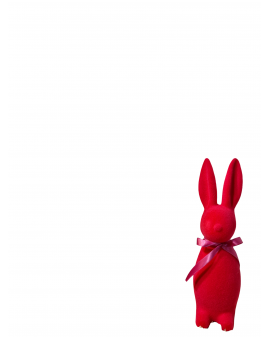 ZAJĄC KRÓLIK FLOKOWANY / WELUR model IIId - amarantowym