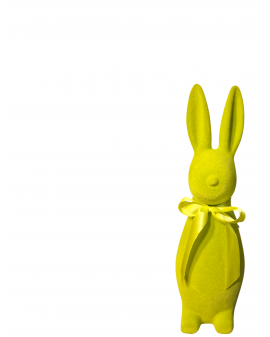 ZAJĄC KRÓLIK FLOKOWANY / WELUR model IIIc - limonkowy