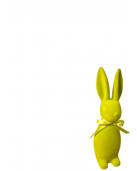 ZAJĄC KRÓLIK FLOKOWANY / WELUR model IIId - limonkowy