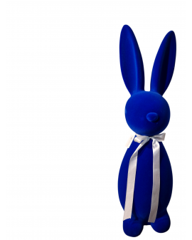 ZAJĄC KRÓLIK FLOKOWANY / WELUR model IIIb - chabrowy