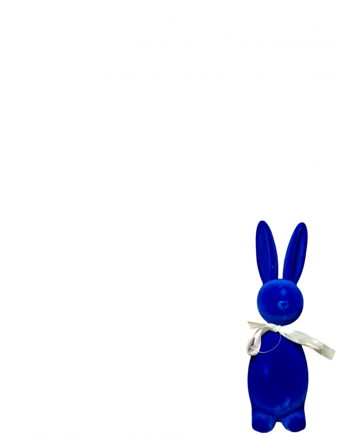 ZAJĄC KRÓLIK FLOKOWANY / WELUR model IIIe - chabrowy