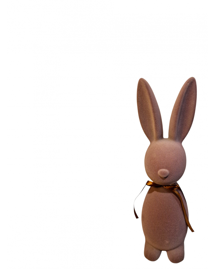 ZAJĄC KRÓLIK FLOKOWANY / WELUR model IIIc - brązowy